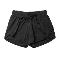 Short de sport 2 en 1 respirant à séchage rapide élastique taille haute avec cordon de course Short de yoga