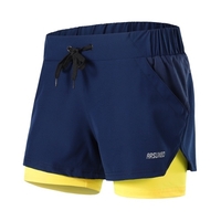 Shorts de course 2 en 1 pour femmes à séchage rapide respirant entraînement actif Jogging cyclisme Shorts d