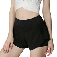 Shorts de course 2 en 1 pour femmes Shorts de yoga taille haute
