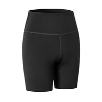 Shorts de yoga pour femmes,  taille haute,  contrôle du ventre,  poche arrière,  short de sport pour entraînement athlétique extensible
