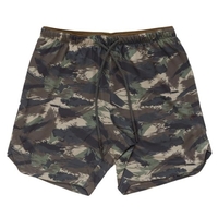 Shorts pour hommes avec boucle de serviette camouflage taille élastique entraînement course yoga pantalon court décontracté été