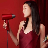 ShowSee Sèche-cheveux Sèche-cheveux professionnel ionique négatif avec soin des cheveux à température constante Puissant 1800W pour un séchage rapide 3 Chauffage 2 vitesses sans endommager les cheveux 220V