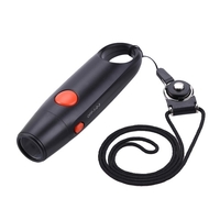 Sifflet électronique pour la survie en plein air Basketball Jeux de football Arbitre Entraînement sportif Cheerleading Whistle (4PCS CR2302 est inclus) Noir