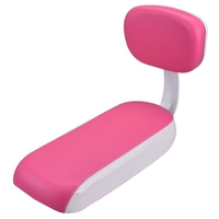 Siège arrière de vélo vélo vélo vtt PU cuir coussin souple siège de porte-bagages arrière siège pour enfants avec dossier