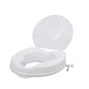 Siège de toilette surélevé avec couvercle 300 lb (blanc,  2 pouces)