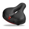 Siège de vélo vtt étanche selle de vélo respirante creuse double coussin de siège de cyclisme en mousse à mémoire souple absorbant les chocs