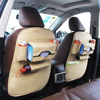 Siège de voiture Retour Sac de rangement Organisateur Voyage Boîte Poche PU Cuir Auto Accessoires