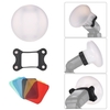 Silicone Diffuseur Ball Aimant Adsorption Balles Douces pour Canon Nikon Sigma Yongnuo Godox Andoer