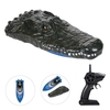 Simulation Crocodile Head Electric Racing Boat 10KM / H High Speed 2 Channels Remote Control Boats for Pools Spoof Toy
