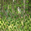 Simulation Fence Telescopic Fence Outdoor Garden Fence Wall Decorative Blocking Plants (Crabapple leaves)