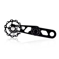 Single Speed Bike Chain Tensioner for Folding Bike Aluminum Alloy Rear Derailleur Chain Guide Wheel Pulley Stabilizer
