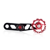 Single Speed Bike Chain Tensioner for Folding Bike Aluminum Alloy Rear Derailleur Chain Guide Wheel Pulley Stabilizer