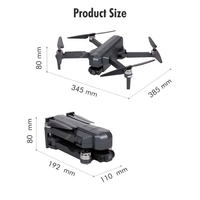 SJRC F11s PRO 5G Wifi FPV GPS 4K caméra RC Drone 2 axes cardan quadrirotor 3000 m Distance de contrôle avec sac de rangement