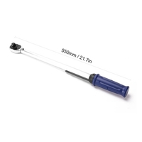 SJSC-210s 4 PCS 1/2 Pouce 40-210Nm Ensemble de Clés dynamométriques Réglables Portables Ensemble de Manchons de Clé dynamométrique Préréglés Échelle Fenêtre de Lecture pour Réparation de Voiture de Vélo Ménage avec Boîte de Rangement