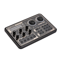SK600 Mélangeur audio numérique multifonction Carte son externe avec connexion sans fil BT pour ordinateur Smartphone Chant Enregistrement Diffusion en direct Jeux