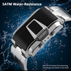 SKMEI 1179 Numérique LED Rectangulaire Hommes Montre 5ATM Étanche Casual Sport Montre Semaine Calendrier Montre Mâle pour Étudiants Ados Teenger
