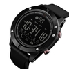 SKMEI 1425 Montre intelligente Analogique Numérique Podomètre Calorie Fitness Tracker Montre Mode Casual Montre Sport 3ATM Étanche Rétro-Éclairage BT Multifonctionnel Montres Hommes pour Android et iOS