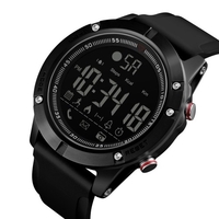 SKMEI 1425 Montre intelligente Analogique Numérique Podomètre Calorie Fitness Tracker Montre Mode Casual Montre Sport 3ATM Étanche Rétro-Éclairage BT Multifonctionnel Montres Hommes pour Android et iOS