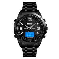 SKMEI 1504 Montre multifonctionnelle à cadran double et analogique pour homme