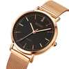 SKMEI 1664 Quartz hommes montre minimaliste élégant mince montre-bracelet 30M étanche montre analogique avec bande de maille en acier inoxydable pour hommes