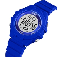 SKMEI Enfants Montre Numérique pour Garçons Filles Rétroéclairage LED 7 Couleurs 5ATM Étudiants Étanches Montres De Sport Heure Semaine Affichage De La Date Chronomètre Réveil Bracelet De Mode Enfants Cadeau D