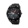 SKMEI Fashion Solar Power Dual Time Montre de sport militaire de bracelet étanche pour hommes et femmes