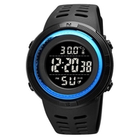 SKMEI Montre de sport de température numérique pour adolescents Heure Date Affichage de la semaine Réveil Rétro-éclairage 5ATM Étudiants étanches Montres de mode Bracelet pour enfants pour la vie"idienne en plein air Anniversaire Cadeaux de No
