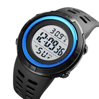 SKMEI Montre de sport de température numérique pour adolescents Heure Date Affichage de la semaine Réveil Rétro-éclairage 5ATM Étudiants étanches Montres de mode Bracelet pour enfants pour la vie"idienne en plein air Anniversaire Cadeaux de No
