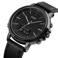 SKMEI montre homme minimalisme montre numérique analogique avec chronomètre d