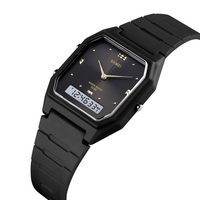 SKMEI Montre Électronique Numérique Ultrathin Double Affichage Unisexe 3 Mode Heure Date Semaine Réveil 5ATM Montres De Mode Masculine Étanche Couple Bracelets pour la Vie"idienne Sports Affaires Famille Amis Cadeaux