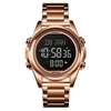 SKMEI Montre numérique musulmane pour la prière Qibla Boussole Calendrier Hijri Coran Signet Ville Sélection Fonction Date Semaine Alarme Rétro-éclairage 3ATM Étanche Hommes Azan Montres Bracelet Islamique Cadeaux Pour Hommes