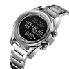SKMEI Montre numérique musulmane pour la prière Qibla Boussole Calendrier Hijri Coran Signet Ville Sélection Fonction Date Semaine Alarme Rétro-éclairage 3ATM Étanche Hommes Azan Montres Bracelet Islamique Cadeaux Pour Hommes