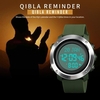 SKMEI Montre numérique musulmane pour la prière Qibla Boussole Calendrier Hijri Coran Signet Ville Sélection Fonction Date Semaine Alarme Rétro-éclairage 5ATM Étanche Hommes Azan Montres Bracelet Islamique Cadeaux Pour Hommes
