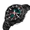 SKMEI pratique Trendy analogique-numérique Dual Time Montre Homme 3ATM eau poignet Résistant Watch avec Chronographe Date Alarme 2 Time Zone