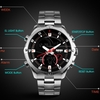SKMEI pratique Trendy analogique-numérique Dual Time Montre Homme 3ATM eau poignet Résistant Watch avec Chronographe Date Alarme 2 Time Zone