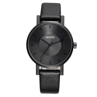 SKONE Fashion Luxury Quartz Couple Montres Water-Proof PU Leather Lovers Montre Homme Femme Montres-bracelets occasionnels