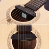 SKYSONIC T-902 Guitare Acoustique Active Soundhole Pickup Magnétique + Microphone Systèmes Double Pickup avec Contrôles de Volume pour Guitares Folk Classiques (Batterie Non Incluse)