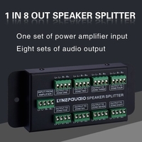 Sélecteur de haut-parleur 1 entrée 8 sorties Sélecteur de signal audio Amplificateur de puissance Récepteur audio Boîte de répartition Source sonore 8 zones Panneau de distribution de signal Entrée audio 300 W par canal