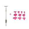 Slide Hammer T Bar Puller Tool + 10pcs Red Pulling Tabs Car Dent Remover Kit de réparation