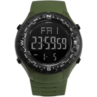 SMAEL 1342 Montre de sport multifonctionnelle pour hommes femmes à la mode 50M étanche électronique numérique unisexe montre-bracelet avec affichage lumineux/alarme/semaine/date/mois