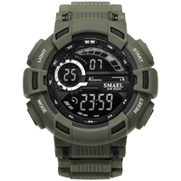 SMAEL 1366 montre numérique électronique multifonctionnelle pour hommes élégants 50M montre-bracelet de sport étanche avec affichage lumineux/alarme/semaine/Date