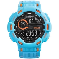 SMAEL 1366 montre numérique électronique multifonctionnelle pour hommes élégants 50M montre-bracelet de sport étanche avec affichage lumineux/alarme/semaine/Date