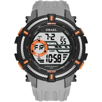 SMAEL 1616 montre de sport multifonctionnelle pour hommes 50M montre-bracelet numérique électronique étanche avec affichage d