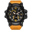 SMAEL 1617C Montre de sport de plein air multifonctionnelle à la mode pour hommes Montre-bracelet électronique numérique à quartz avec affichage lumineux / alarme / chronomètre / semaine / date