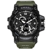 SMAEL 1617C Montre de sport de plein air multifonctionnelle à la mode pour hommes Montre-bracelet électronique numérique à quartz avec affichage lumineux / alarme / chronomètre / semaine / date