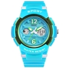 SMAEL 1632 Montre de sport pour femme élégante multifonction à quartz + montre-bracelet électronique numérique pour femme 50M montre décontractée étanche avec chronomètre/rétro-éclairé/alarme/semaine/date/carillon horaire pour les examens de v