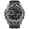 SMAEL 1701 Outdoor Sport Men Electronic Digital Watch 50M Étanche Multifonctionnel Chronographe Montre-Bracelet avec Lumineux/Alarme/Chronomètre/Semaine/Date/Horly Chime