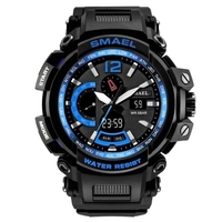 SMAEL 1702 montre-bracelet numérique à quartz pour hommes à la mode montre de sport multifonctionnelle avec 50M étanche/lumineux/alarme/chronomètre/semaine/Date