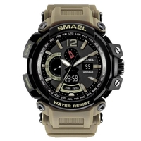 SMAEL 1702 montre-bracelet numérique à quartz pour hommes à la mode montre de sport multifonctionnelle avec 50M étanche/lumineux/alarme/chronomètre/semaine/Date