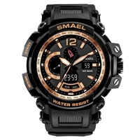 SMAEL 1702 montre-bracelet numérique à quartz pour hommes à la mode montre de sport multifonctionnelle avec 50M étanche/lumineux/alarme/chronomètre/semaine/Date
